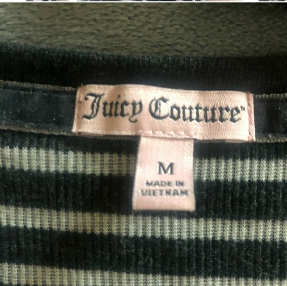 Juicy Couture long sleeve scoop neck top, size M - Picture 4 of 6